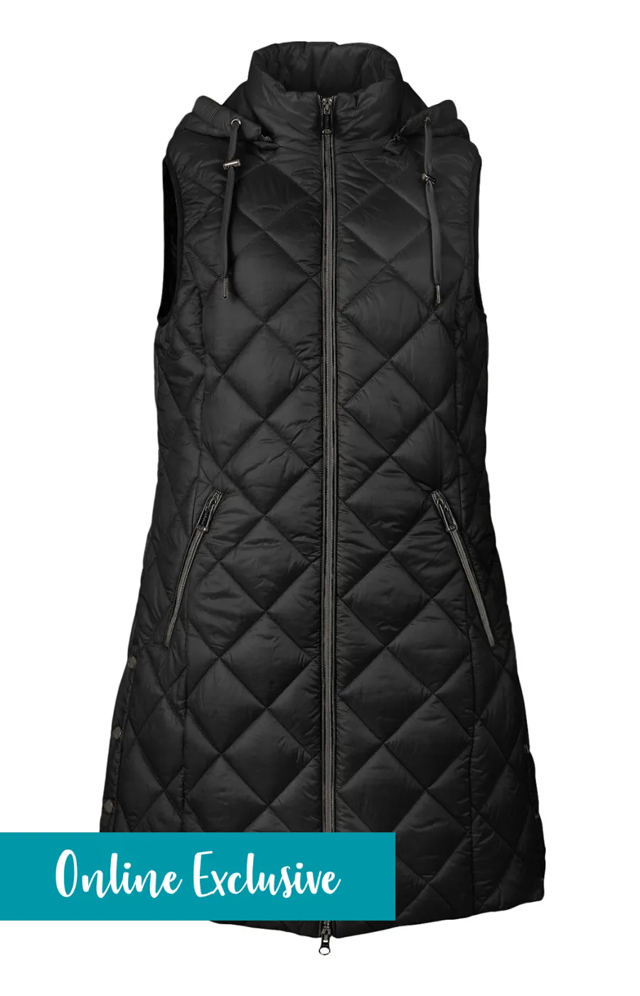 Normann Quilted Gilet in Black