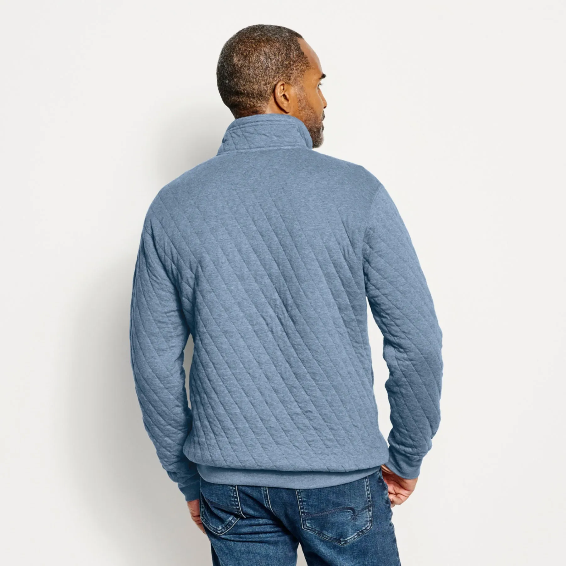 ORVIS QUILTED SNAP SWEATSHIRT