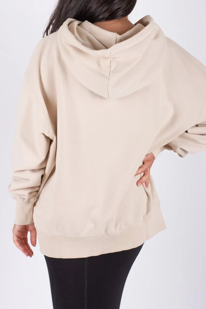 OVERSIZED SWEATSHIRT HOODIE (BEIGE)