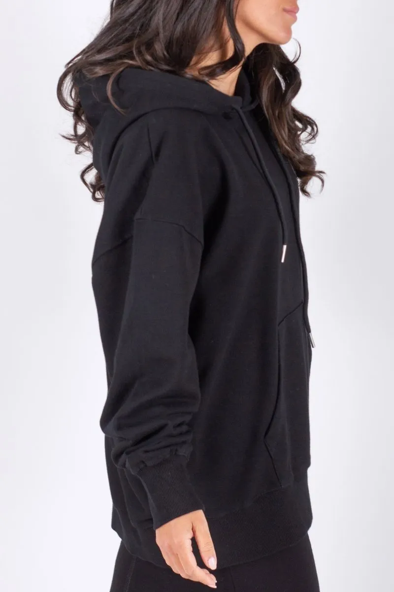 OVERSIZED SWEATSHIRT HOODIE (BLACK)