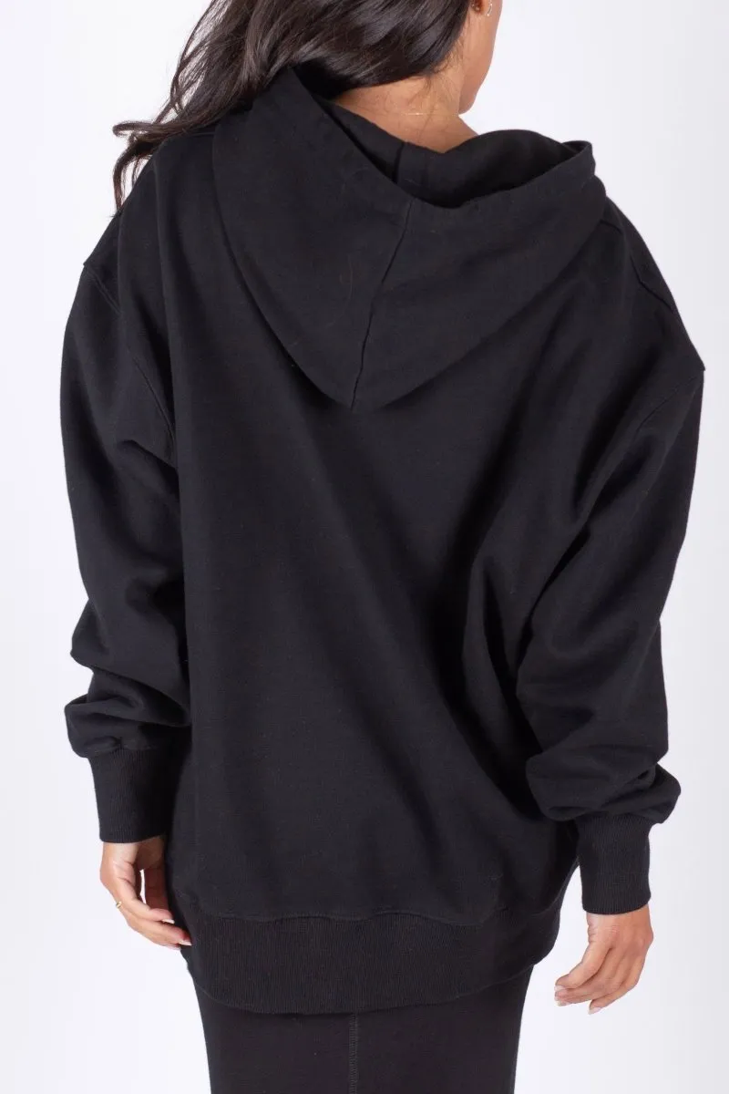 OVERSIZED SWEATSHIRT HOODIE (BLACK)