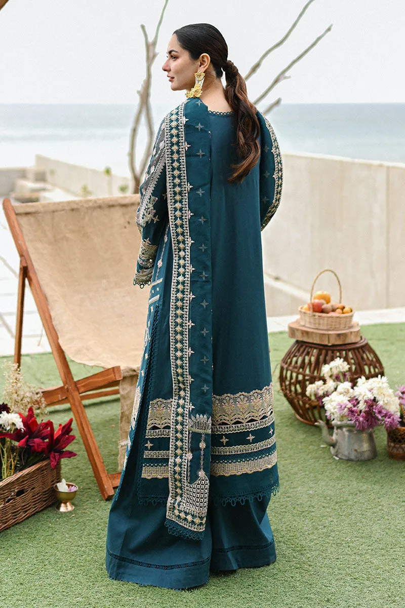 Qalamkar Luxury Lawn Collection 2023 – SP-10  ZAHRA