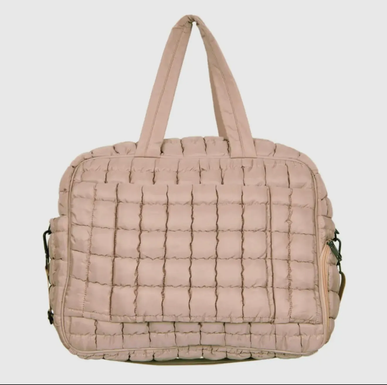 Quilted Duffel Weekender Bag