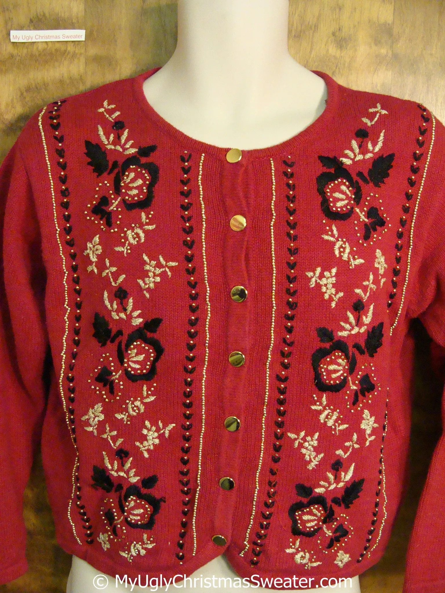 Red Classic Nordic Ugly Christmas Sweater