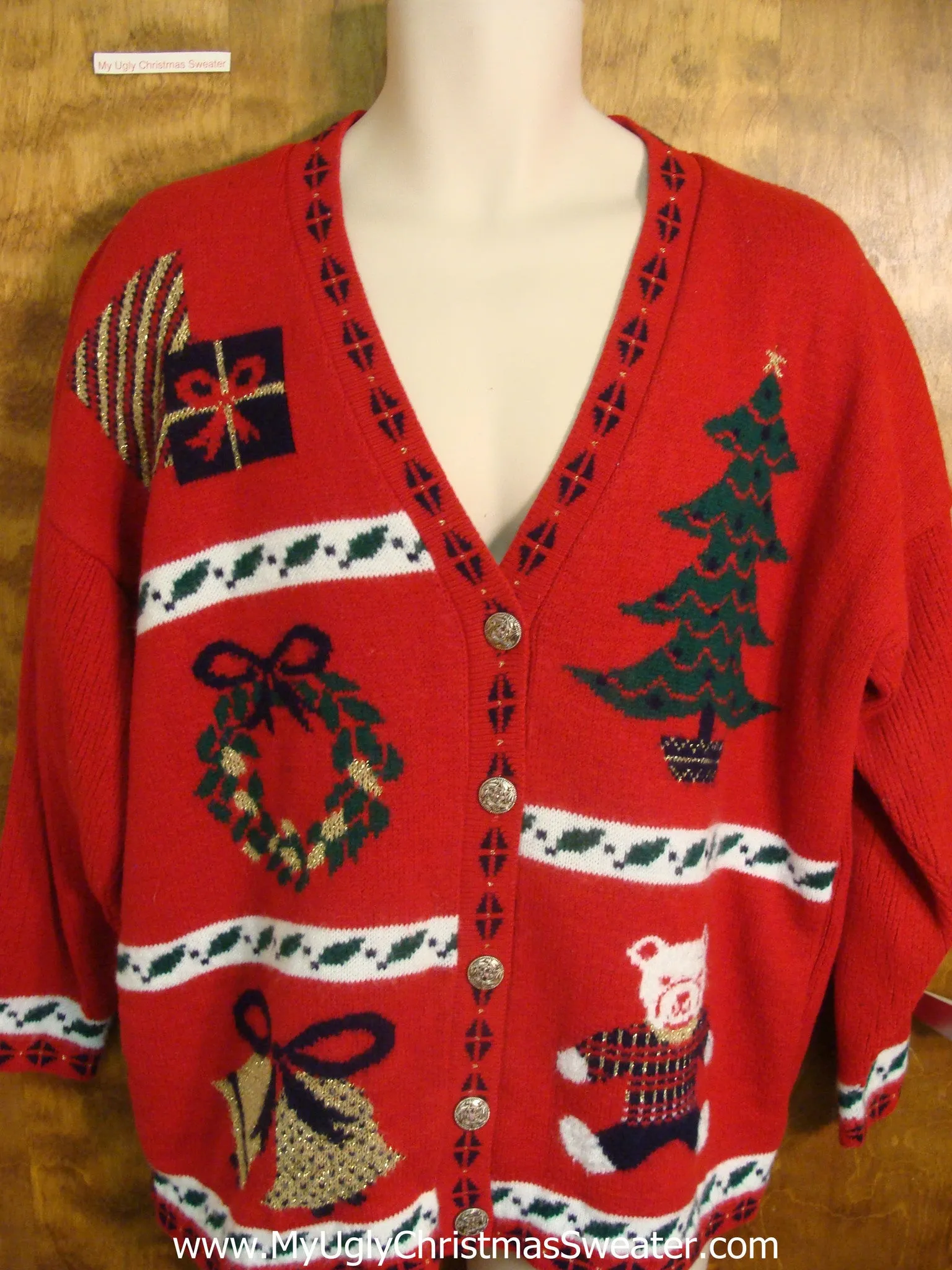 Red Holiday Favorites Bad Christmas Sweater