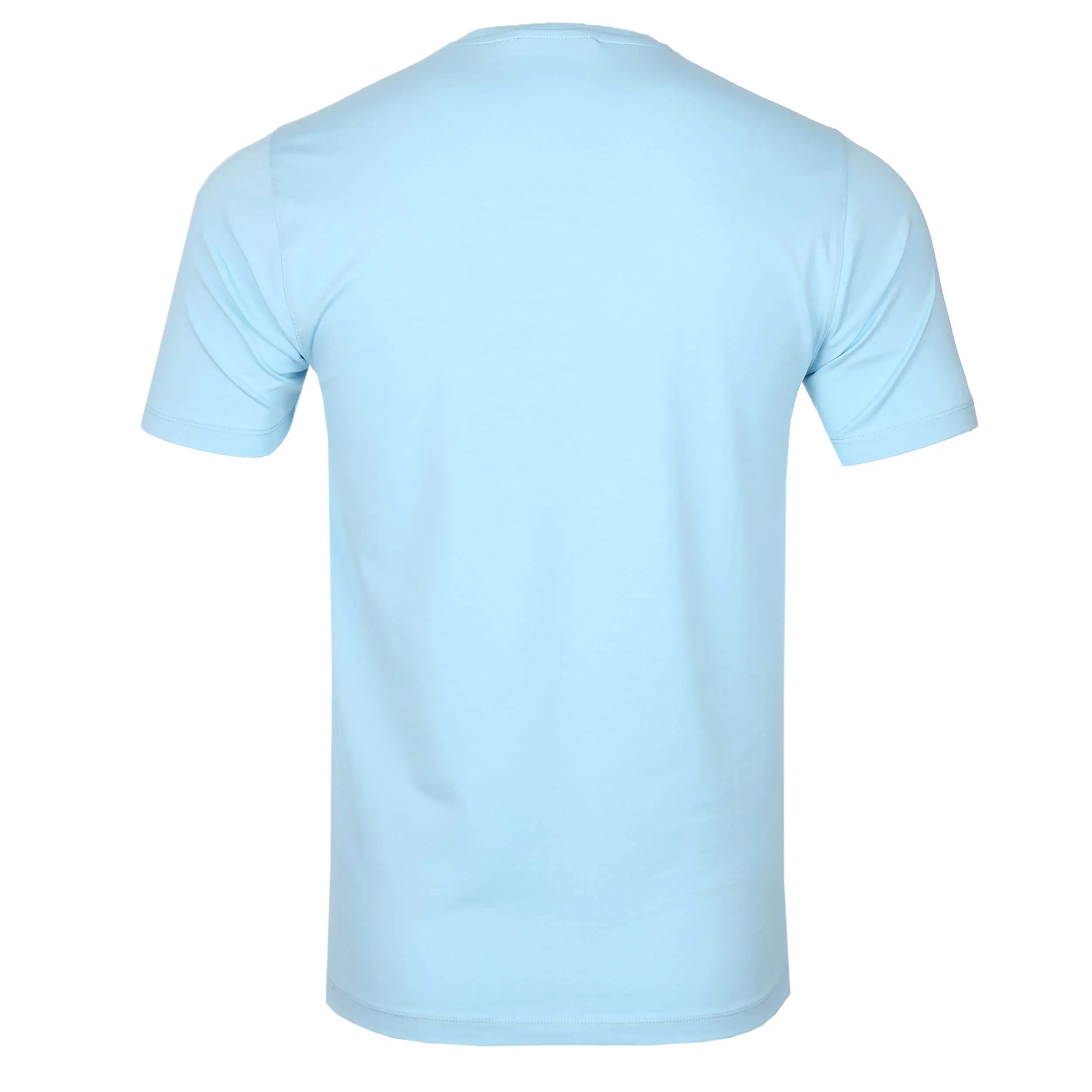 Remus Uomo Basic Crew Neck T Shirt in Sky Blue