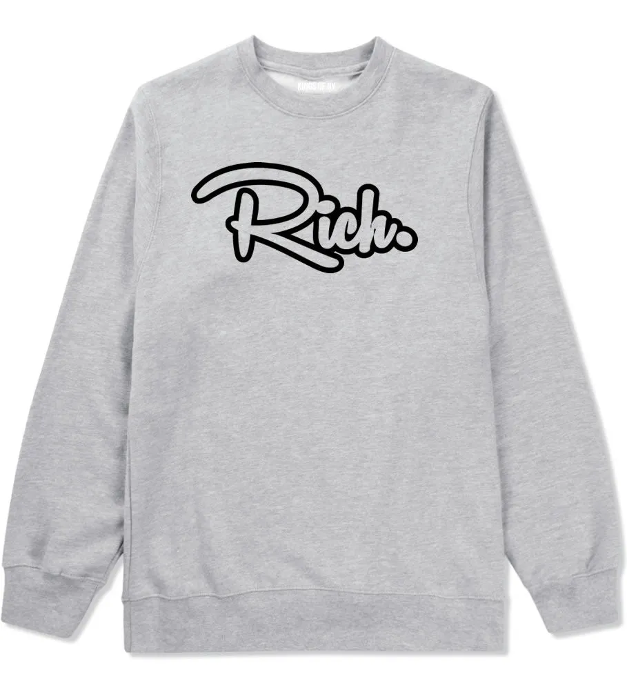 Rich Script Boys Kids Crewneck Sweatshirt