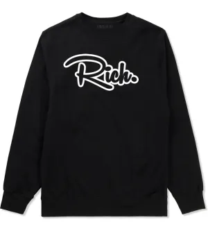 Rich Script Boys Kids Crewneck Sweatshirt