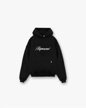 Script Logo Hoodie - Black