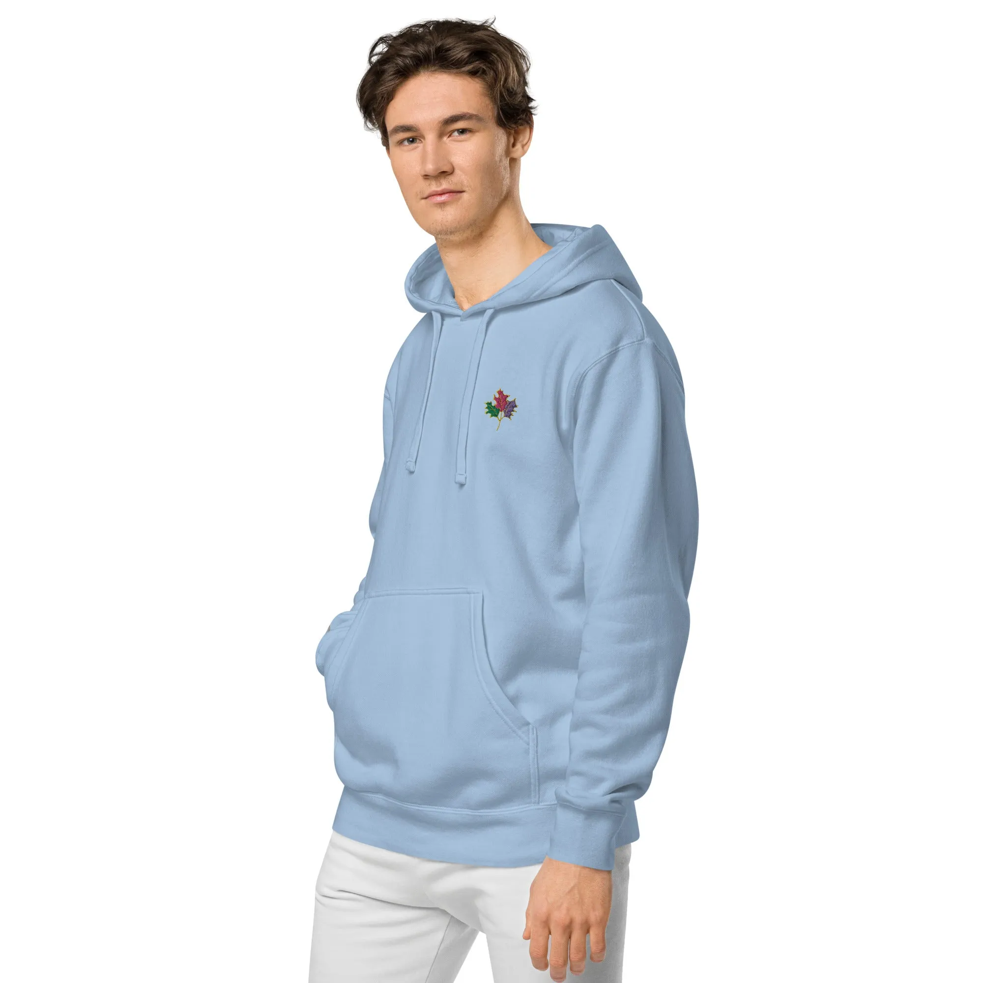 Seasons Change | Embroidered Unisex pigment-dyed hoodie