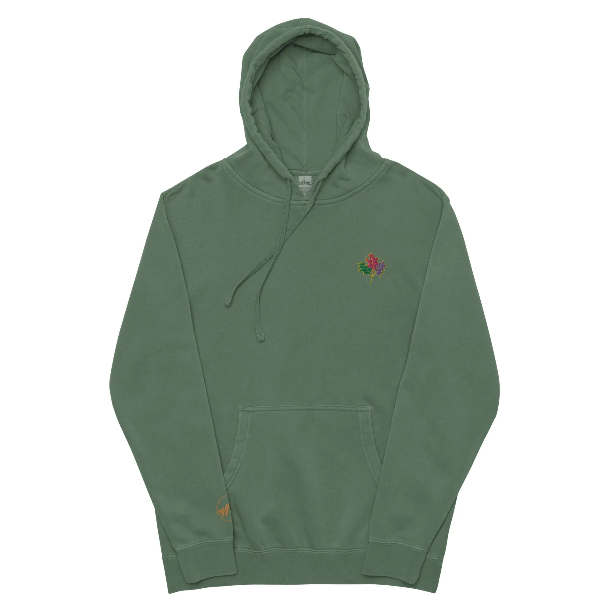 Seasons Change | Embroidered Unisex pigment-dyed hoodie