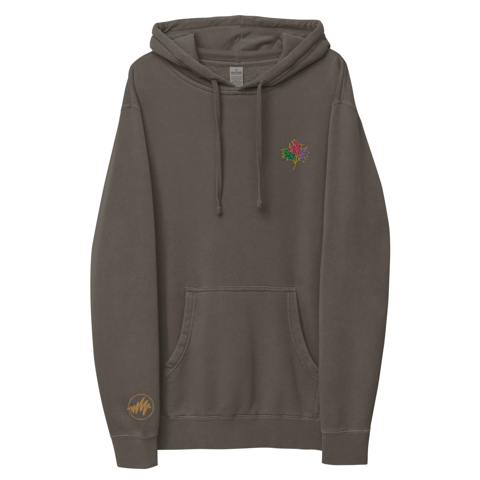 Seasons Change | Embroidered Unisex pigment-dyed hoodie