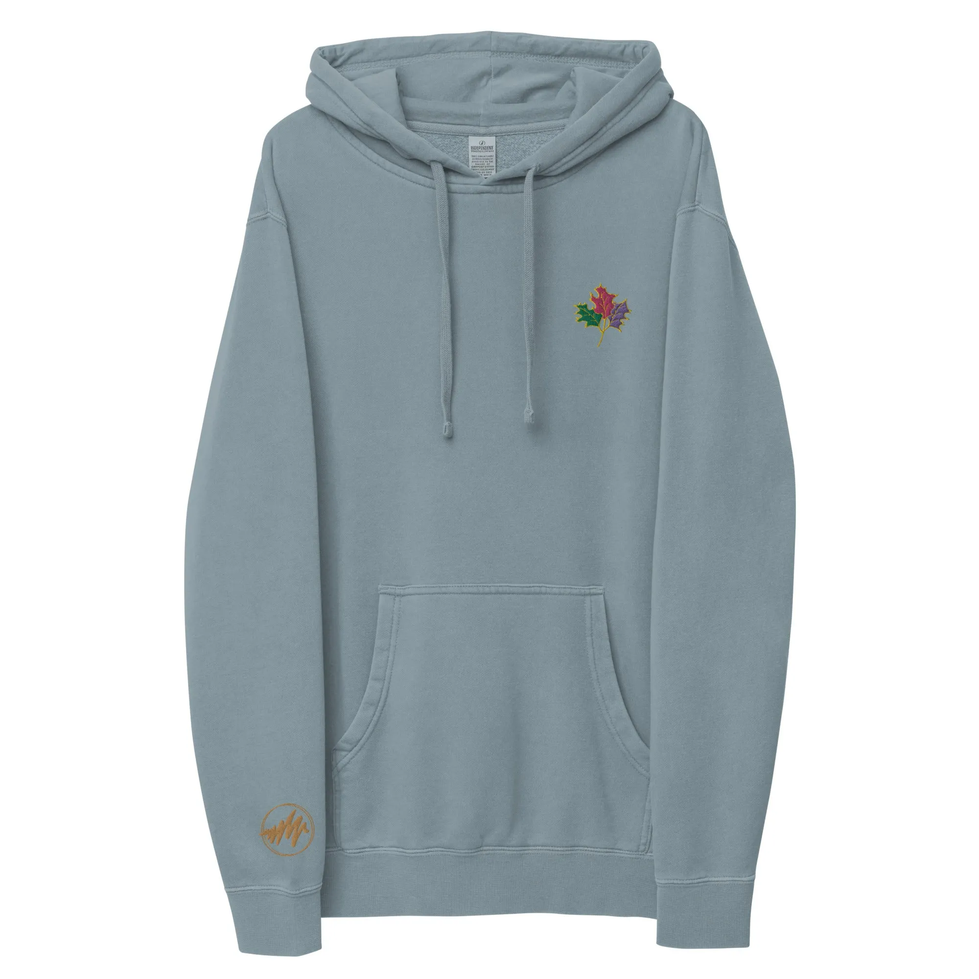 Seasons Change | Embroidered Unisex pigment-dyed hoodie