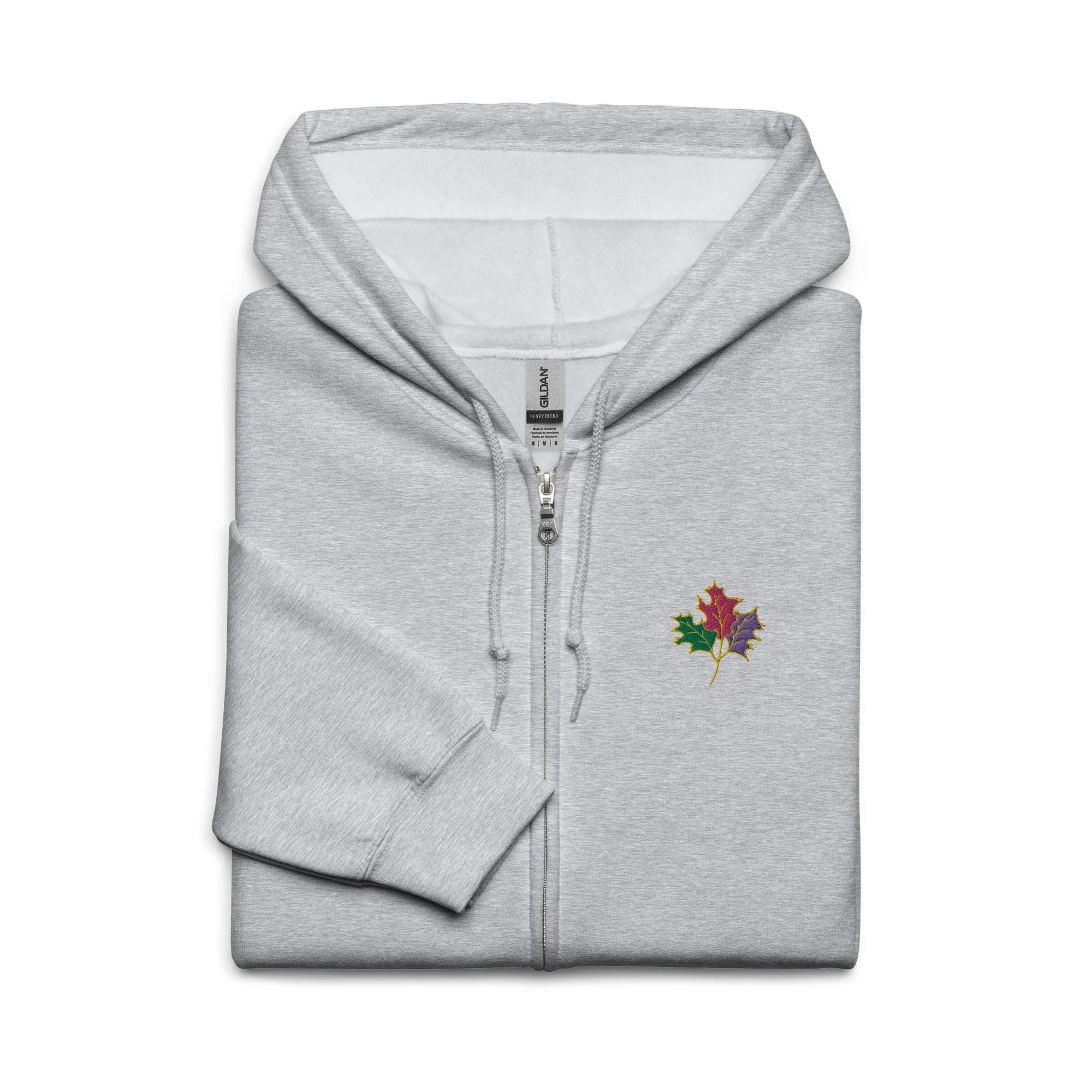 Seasons Change | Unisex Embroidered heavy blend zip hoodie