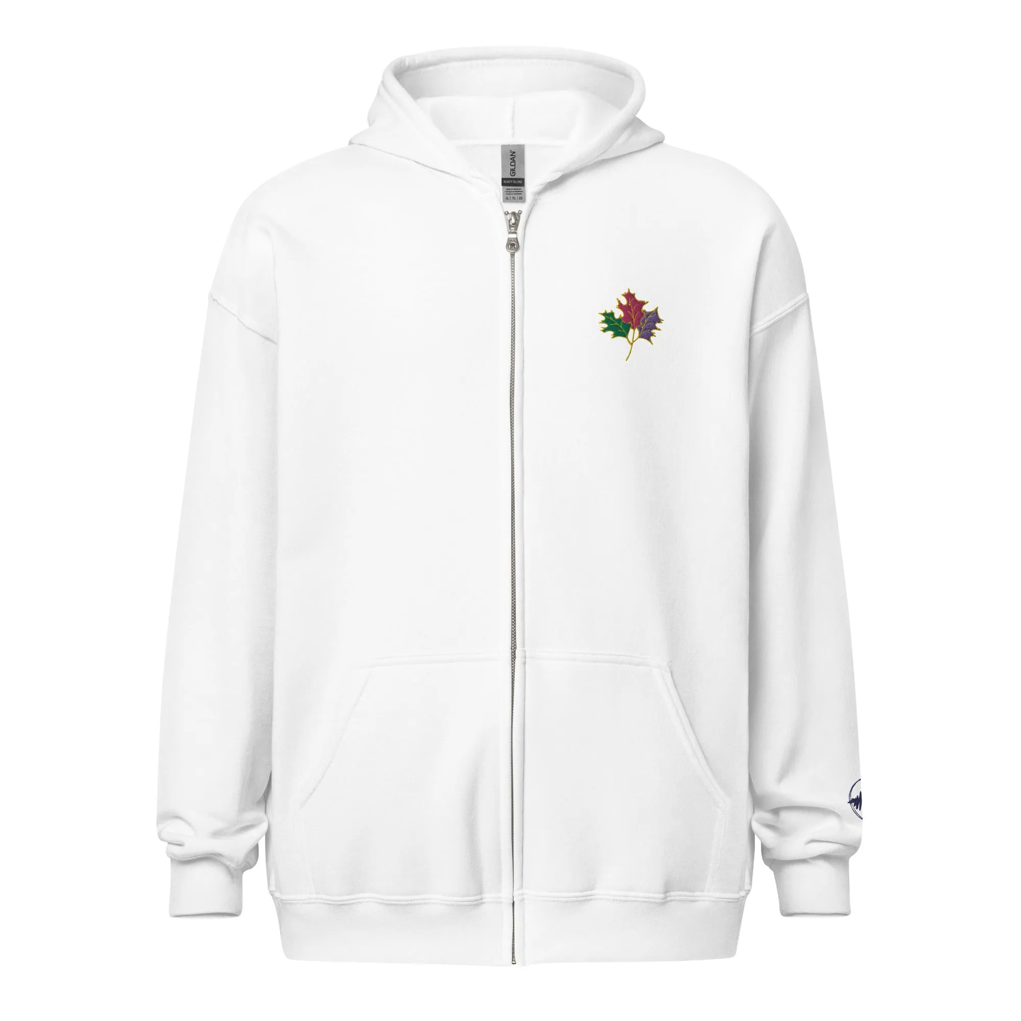 Seasons Change | Unisex Embroidered heavy blend zip hoodie