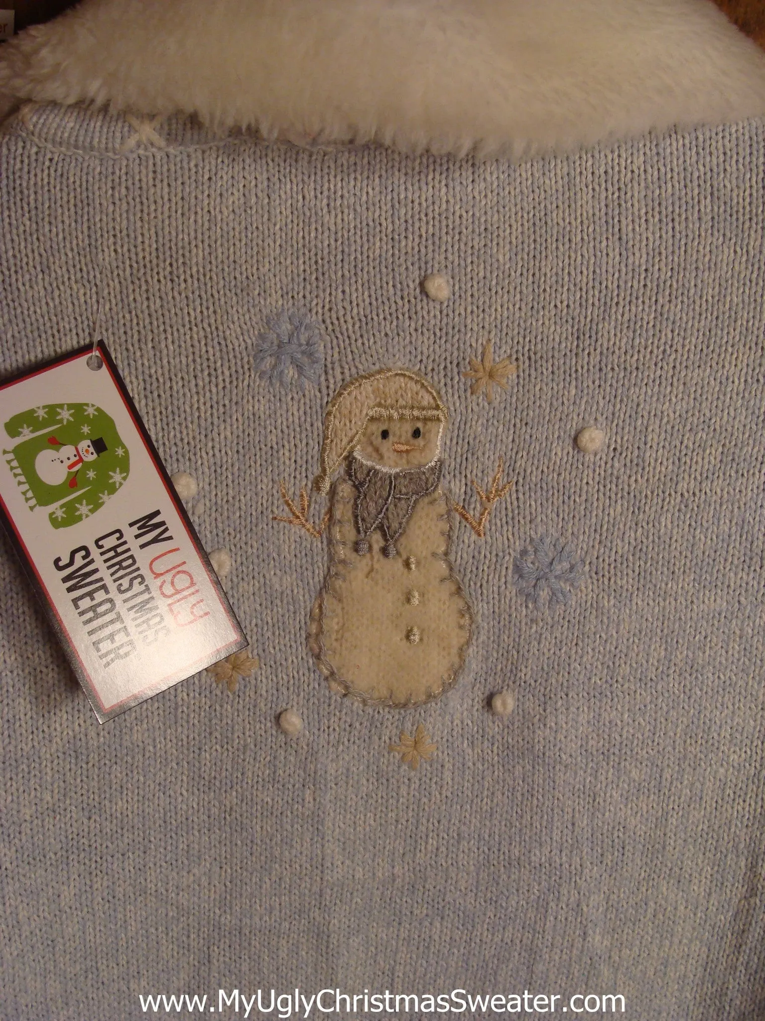 Snowy Snowman Tacky Christmas Sweater