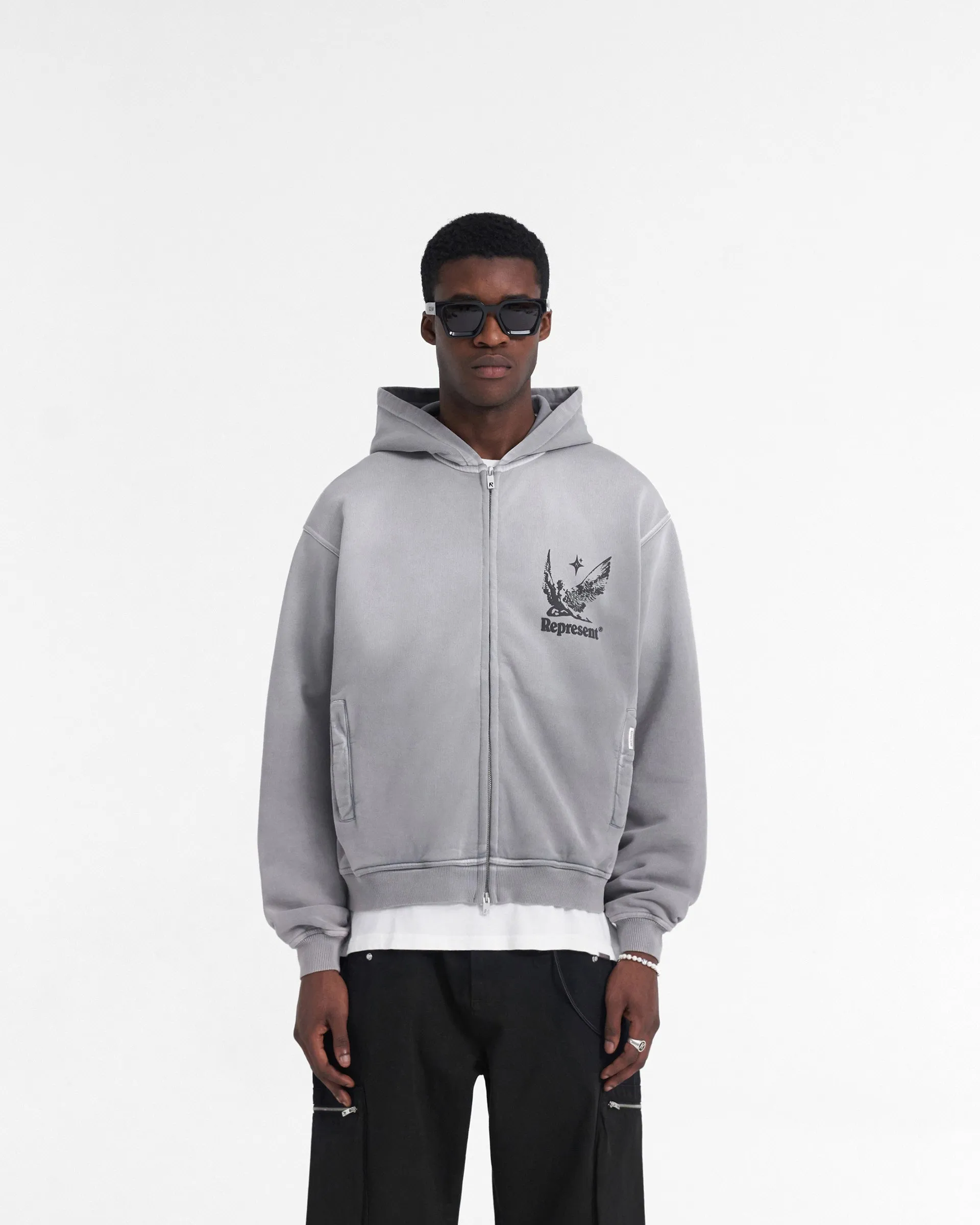 Spirits Of Summer Zip Hoodie - Mist