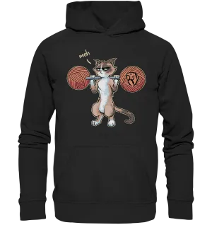 Squatting Meh Cat Hoodie (EU)