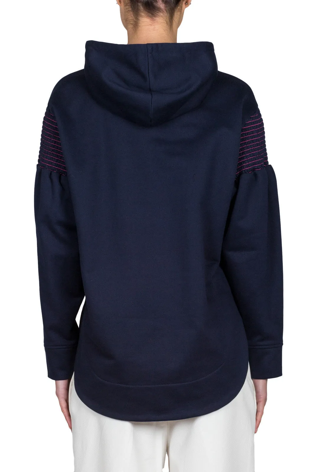 Striped Embroidery Hoodie