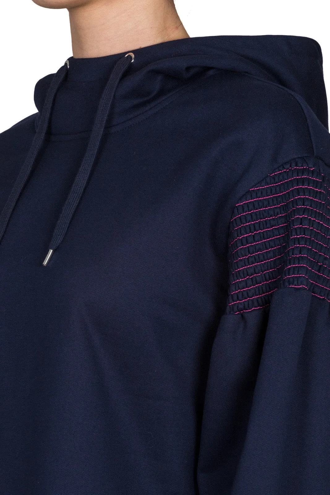 Striped Embroidery Hoodie