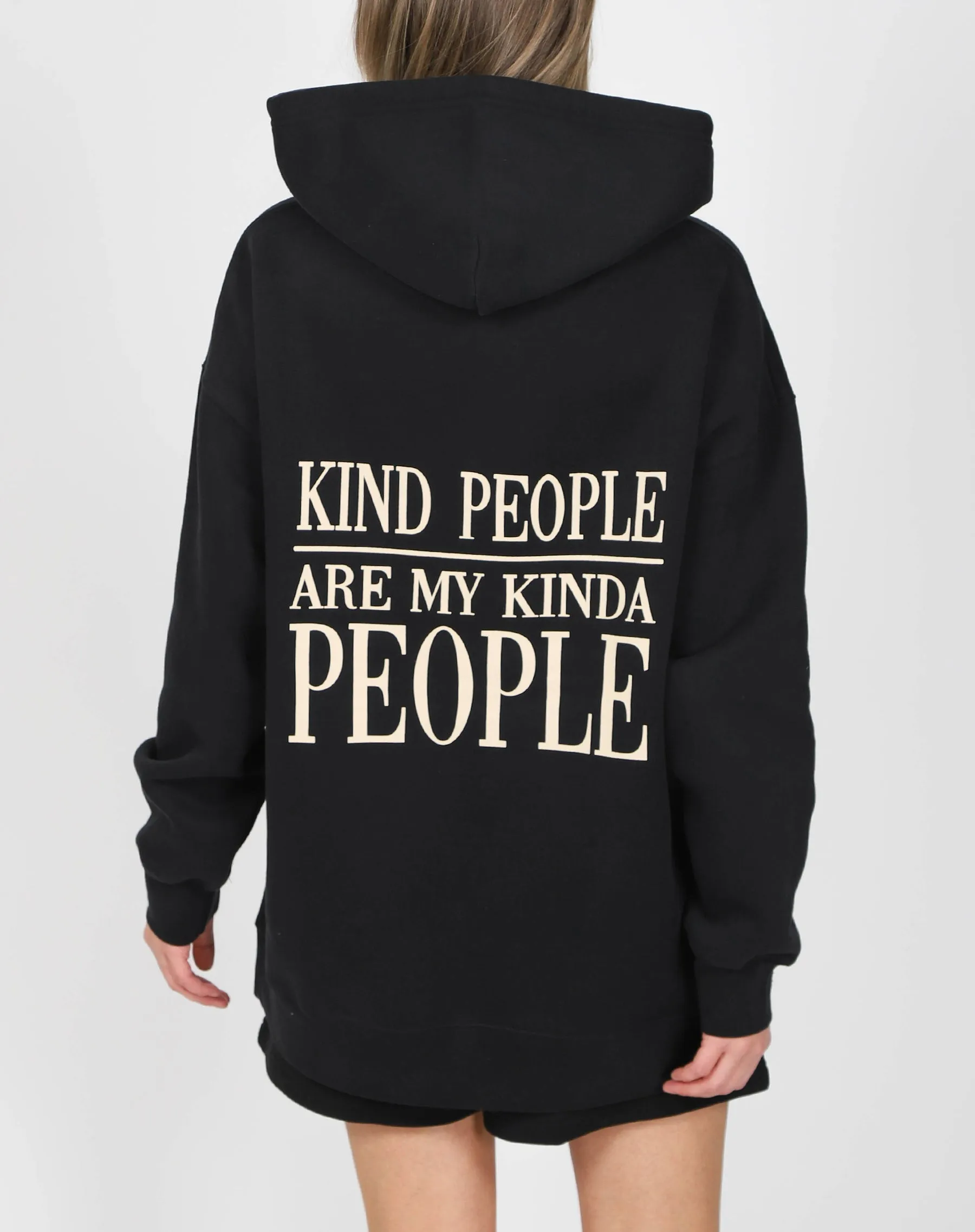 The "MY KIND OF PEOPLE" Big Sister Hoodie | True Black