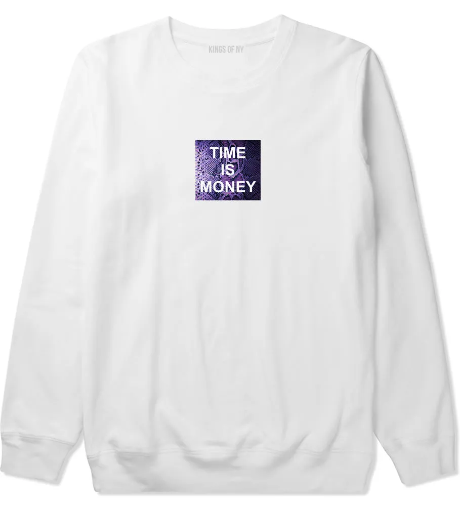 Time Is Money Snakesin Print Boys Kids Crewneck Sweatshirt