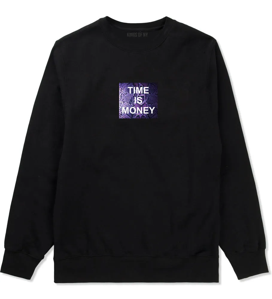 Time Is Money Snakesin Print Boys Kids Crewneck Sweatshirt