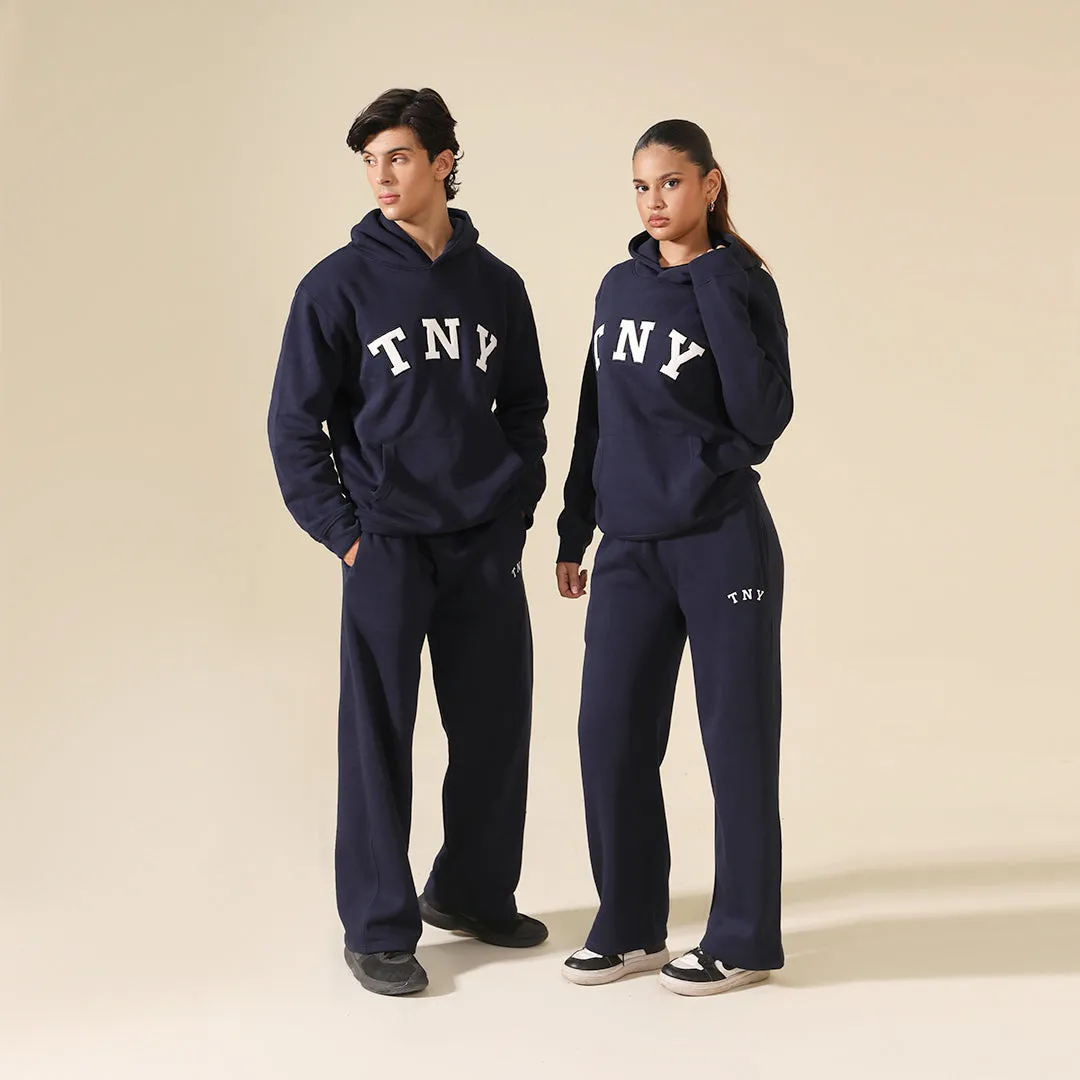 TNY Unisex Oversized Hoodie - Midnight Blue