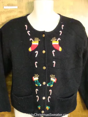 Ugly Christmas Sweater with Padded Shoulders