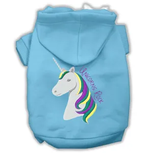 Unicorns Rock Embroidered Dog Hoodie Baby Blue L (14)