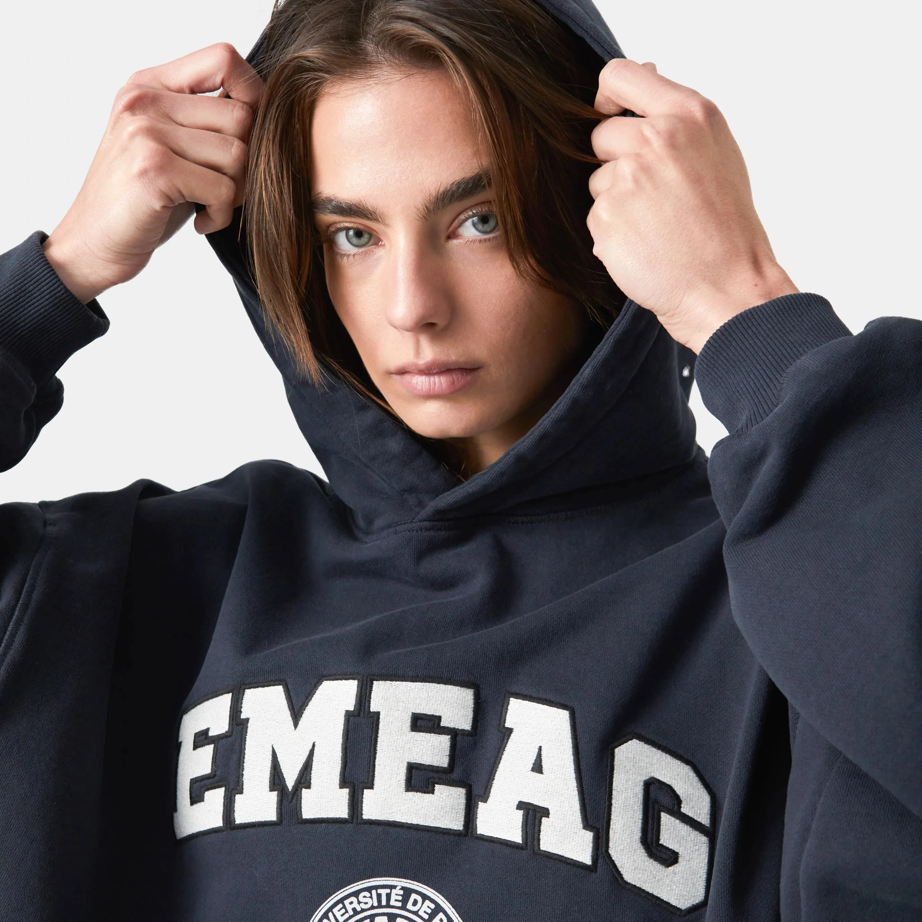 Universitè Navy Oversized Hoodie