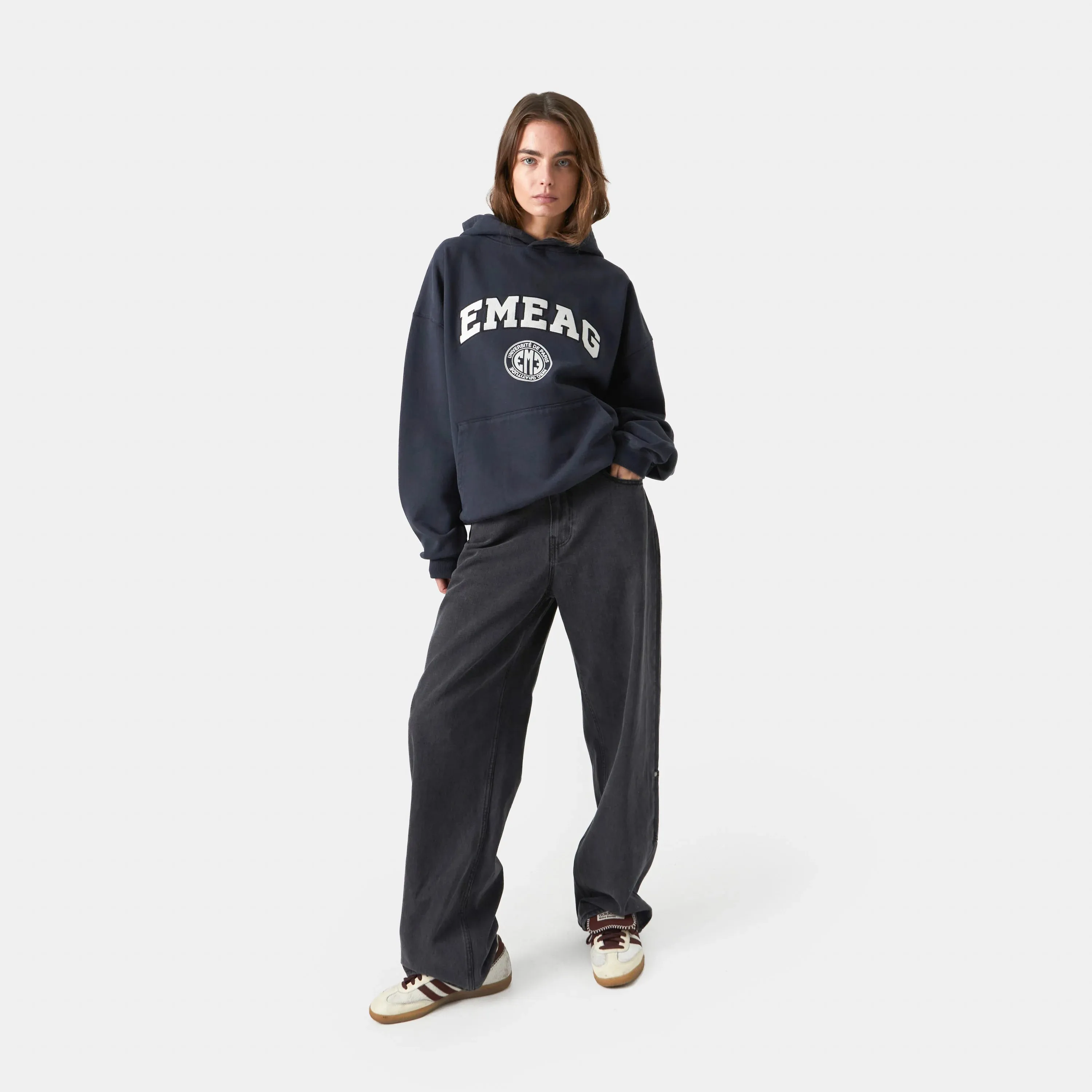 Universitè Navy Oversized Hoodie