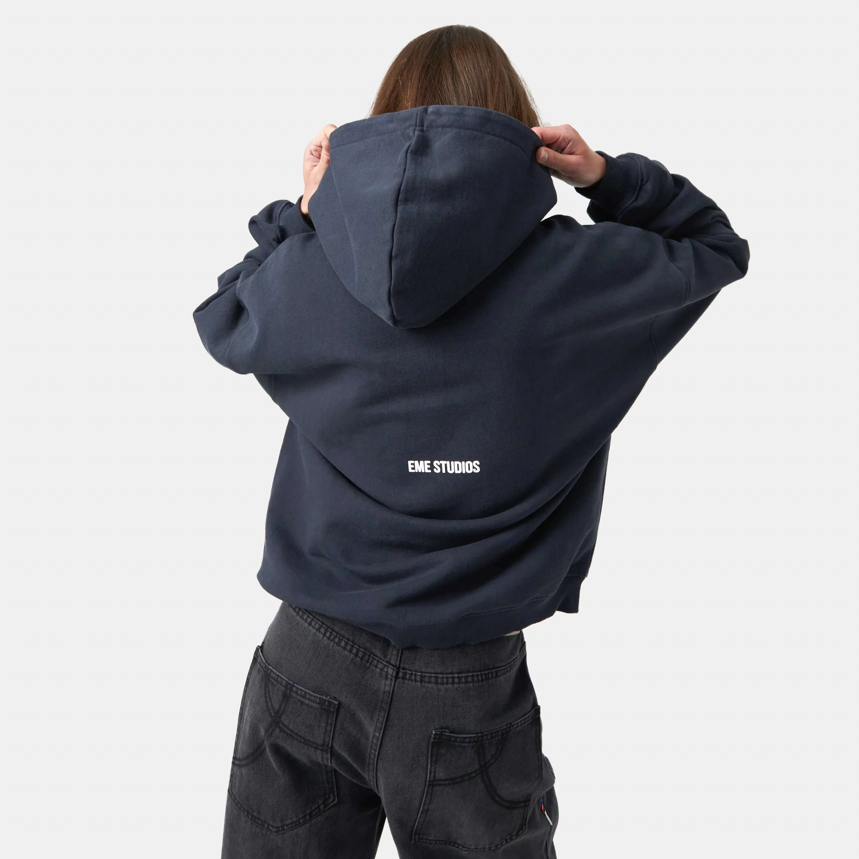 Universitè Navy Oversized Hoodie