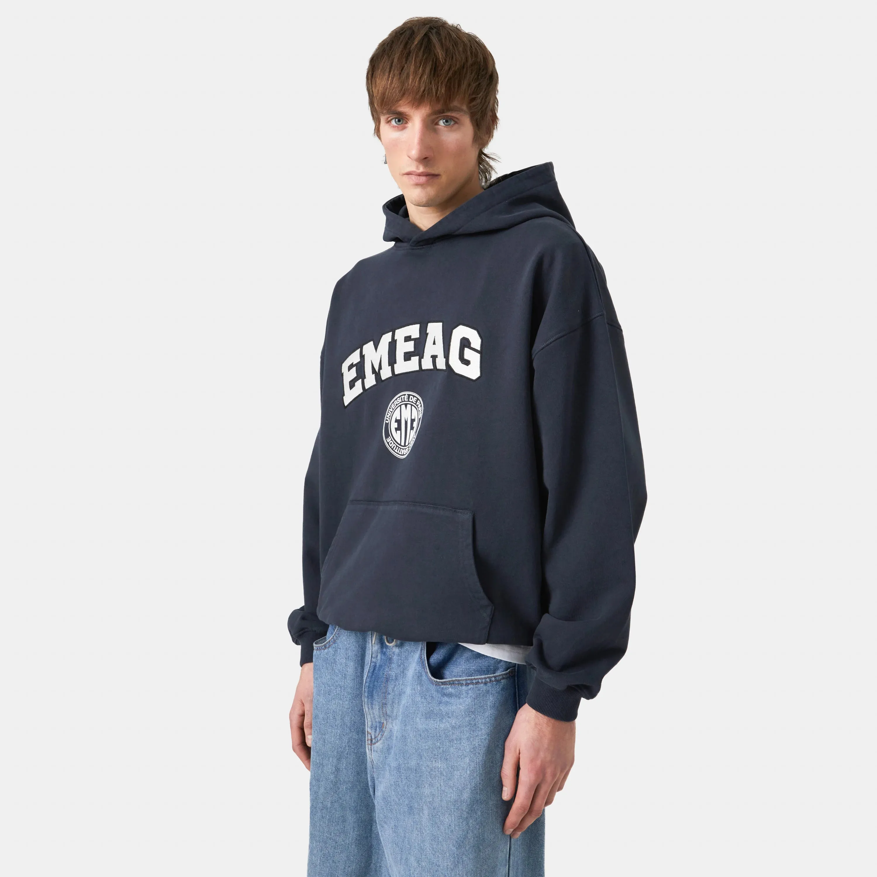 Universitè Navy Oversized Hoodie