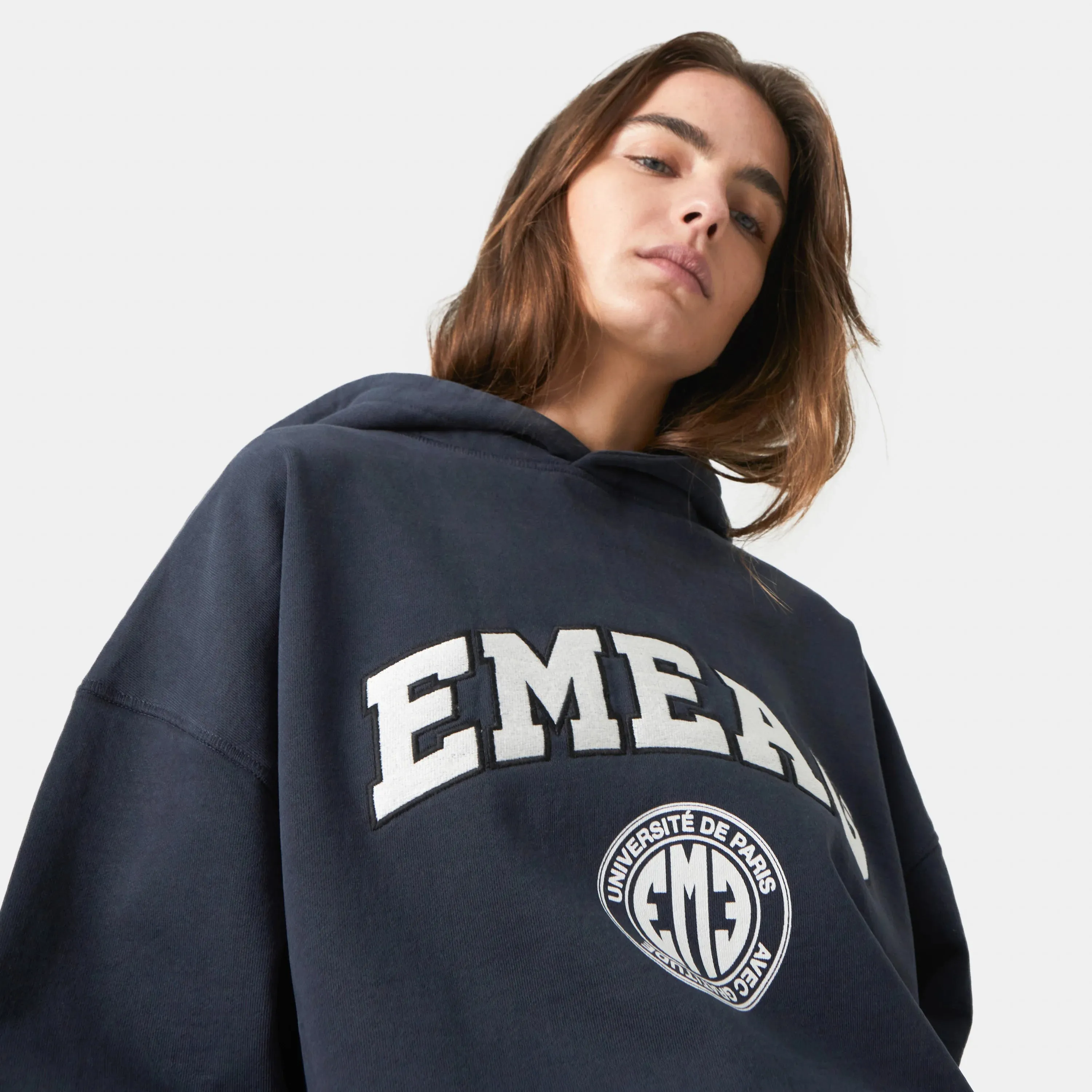 Universitè Navy Oversized Hoodie