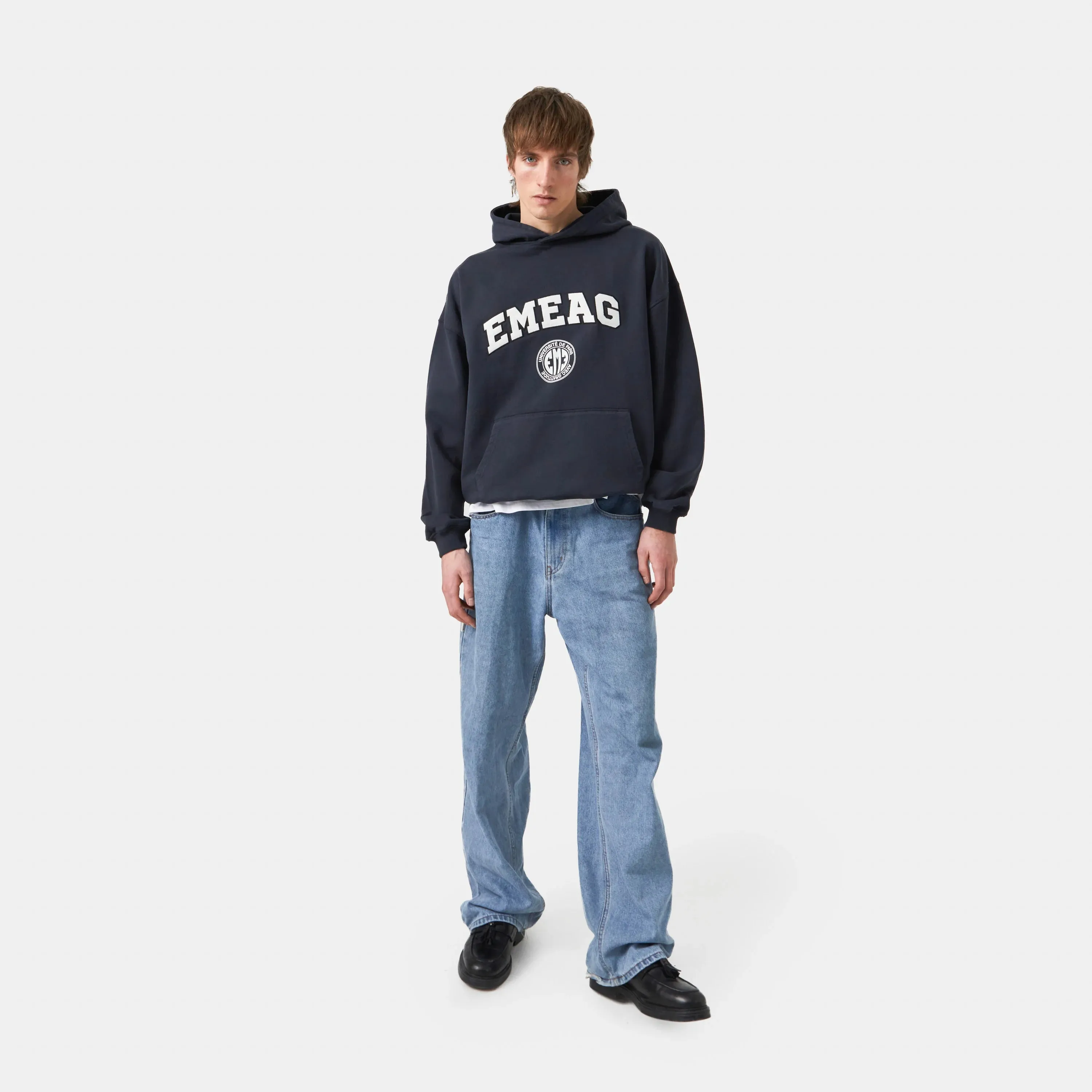 Universitè Navy Oversized Hoodie