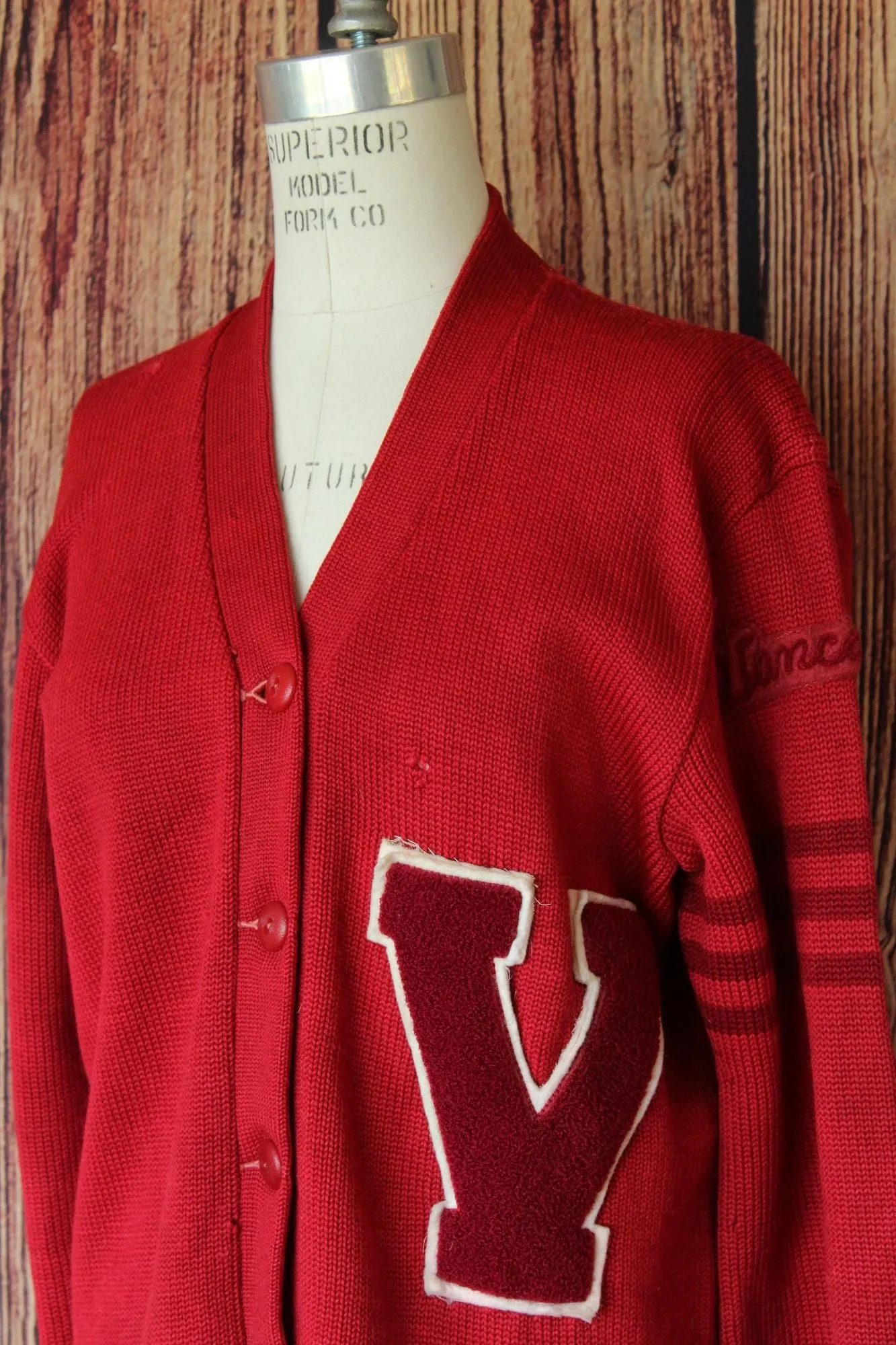 Vintage 1950s Women's Letterman Sweater